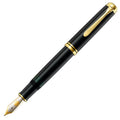 Pelikan Souveran M805 Fountain Pen - Black with Silver Trim